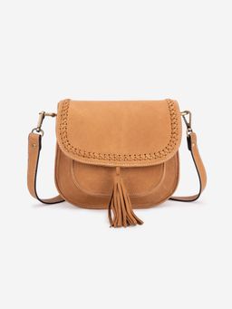ABELARDO DE MODA - Mia Brown Leather Sling Bag