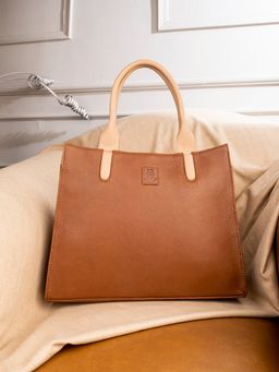 ABELARDO DE MODA - Timeless Tan Leather Tote Bag