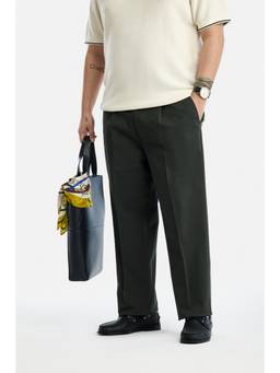 Snitch - Dark Grey Solid Regular Casual Chinos