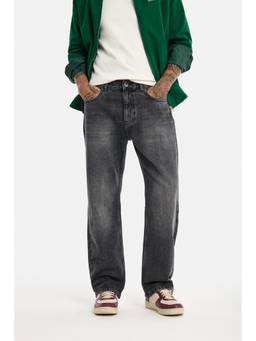 Snitch - Black Washed Straight Casual Jeans