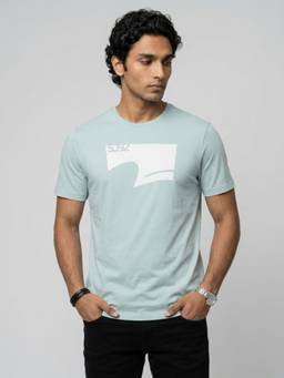 Spykar - Men Green Regular Fit T-Shirt
