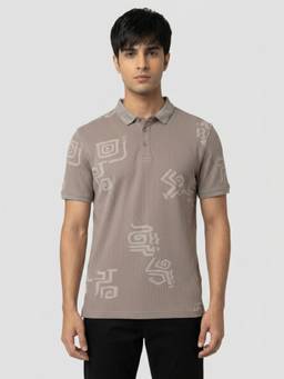Spykar - Men Brown Regular Fit Polo T-shirt