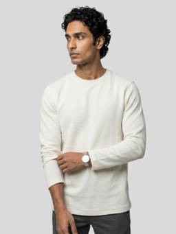 Spykar - Men White Regular Fit T-Shirt