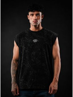 Perch - Black Acid Wash Tank T-Shirt