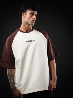 Perch - Brown Raglan Sleeve Oversized T-Shirt