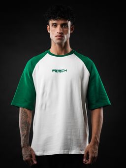 Perch - Forest Green Raglan Sleeve Oversized T-Shirt