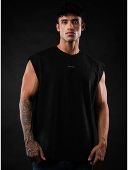 Perch - Black Solid Tank T-shirt