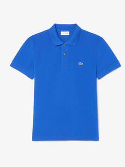Lacoste - Blue Slim Fit Stretch Petit Pique Polo T-Shirt