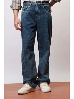 FREAKINS - Inked Blue Men's Straight Fit Jeans