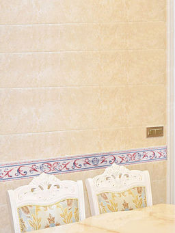 Bonhomie - Off White Printed Borders Sticker