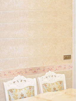 Bonhomie - Beige Printed Borders Sticker