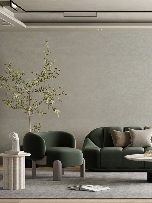 Bonhomie Grey Simple Elegant Self Adhesive Home Decor Foam Wallpaper Sticker