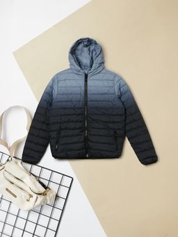 max - Boys Grey Ombre Quilted Jacket
