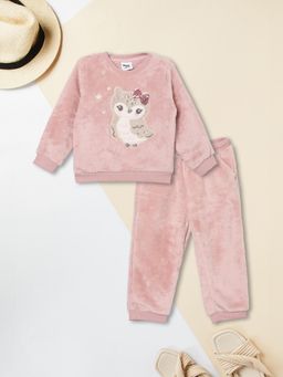 max - Girls Pink Sequins Co-Ord Set