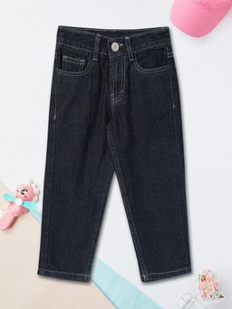 max - Girls Blue Solid Jeans