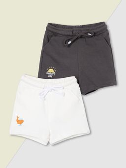 max - Boys Solid Shorts (Pack Of 2)