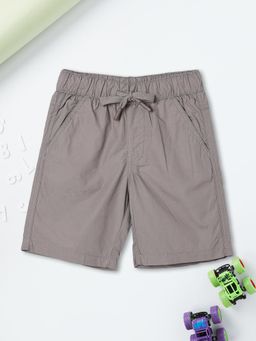 max - Boys Dark Grey Solid Shorts