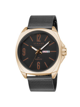 Strand by Obaku - Douglas Night Black Dial Quartz Watch For Men (S722GDVBMB)