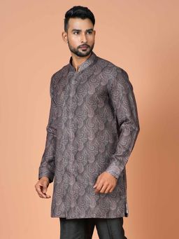 Simaaya - Black Premium Quality Cotton Made Short Kurta