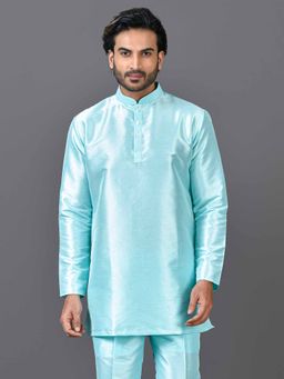 Simaaya - Blue Premium Quality Silk Made Short Kurta