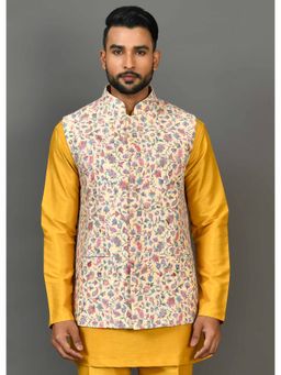 Simaaya - Multi-Colour Premium Quality Silk Made Nehru Jacket