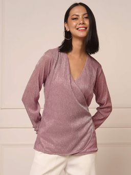 SALT Attire - Brittany Plisse Wrap Top