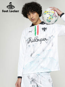 Puma - White Men's Retro Graphic Printed Polo T-Shirt