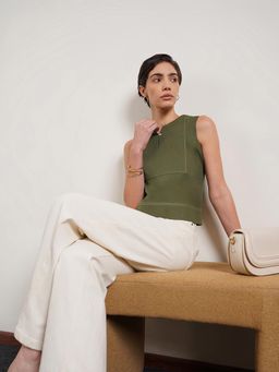 FABLE STREET - Cotton Top - Olive