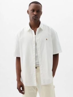 GAP - White Men's Oversized Button-Down Shirt