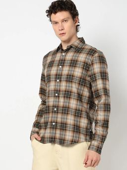 GAP - Olive Men's Checked Flannel Shirts