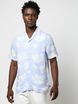 GAP - Blue Men's Floral Print Regular Fit Shirt