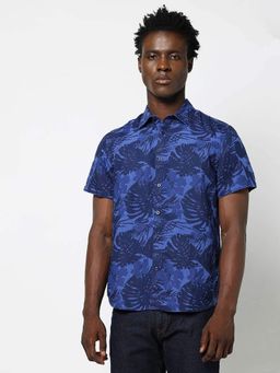 GAP - Blue Men's Tropical Print Regular Fit Shirt