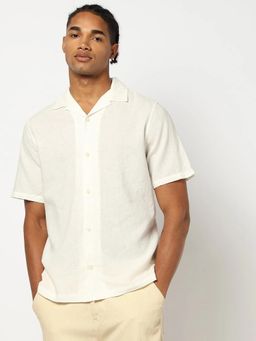 GAP - White Men's Short-Sleeve Regular Fit Shirt