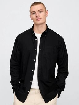 GAP - Black Men's Full Sleeve Button-Down Shirt
