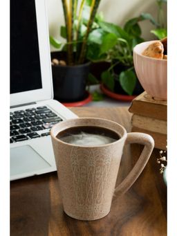 Agro Composites - Beige Tribal Coffee Mug - Set Of 3