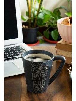 Agro Composites - Stone Black Tribal Coffee Mug - Set Of 3