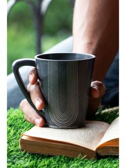 Agro Composites - Stone Black Jewellery Coffee Mug - Set Of 5