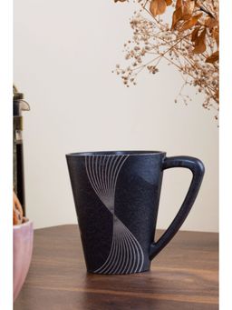 Agro Composites - Stone Black Geometry Coffee Mug - Set Of 6
