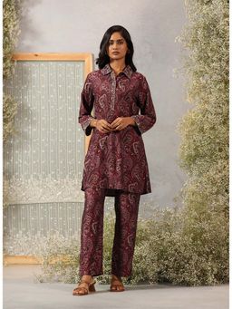 Lakshita - Women Viscose Purple Printed Co-Ord Set