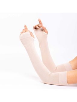 Supersox - Regular Cotton Arm Warmer Gloves- Beige