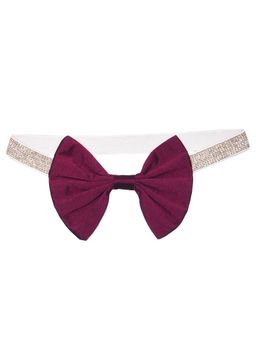 A Little Fable - Burgundy Bow Hair Band