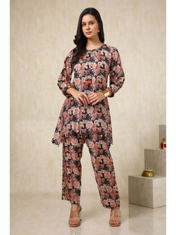 Soch - Women Black Floral Co-Ord (Set of 2)
