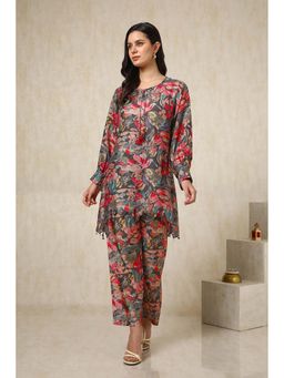 Soch - Women Charcoal Floral Co-Ord (Set of 2)