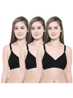 Bodycare - Pack of 3 Perfect Coverage Bra In Black Colour
