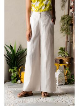 CANOOPI - Glazed Whisper Formal Trouser - White