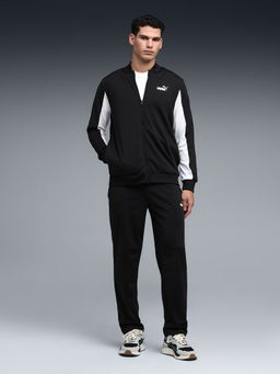 Puma - Men Black Polyester Solid Tracksuit