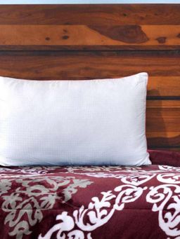 At Home by Nilkamal - Trance Pillow (White)