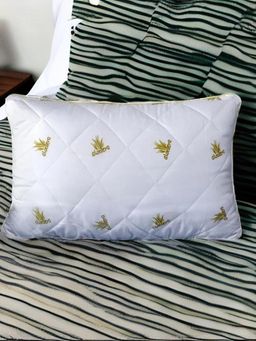 At Home by Nilkamal - Aloevera Quilted Pillow (White)