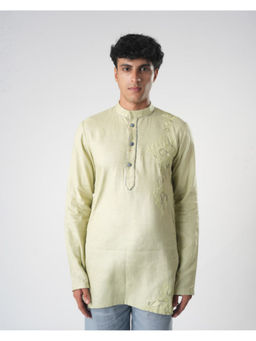 Orthodox - Aarify Short Green Kurta