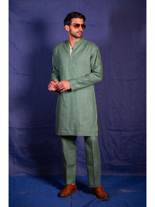 dhaaga Eka Kurta Sage Green